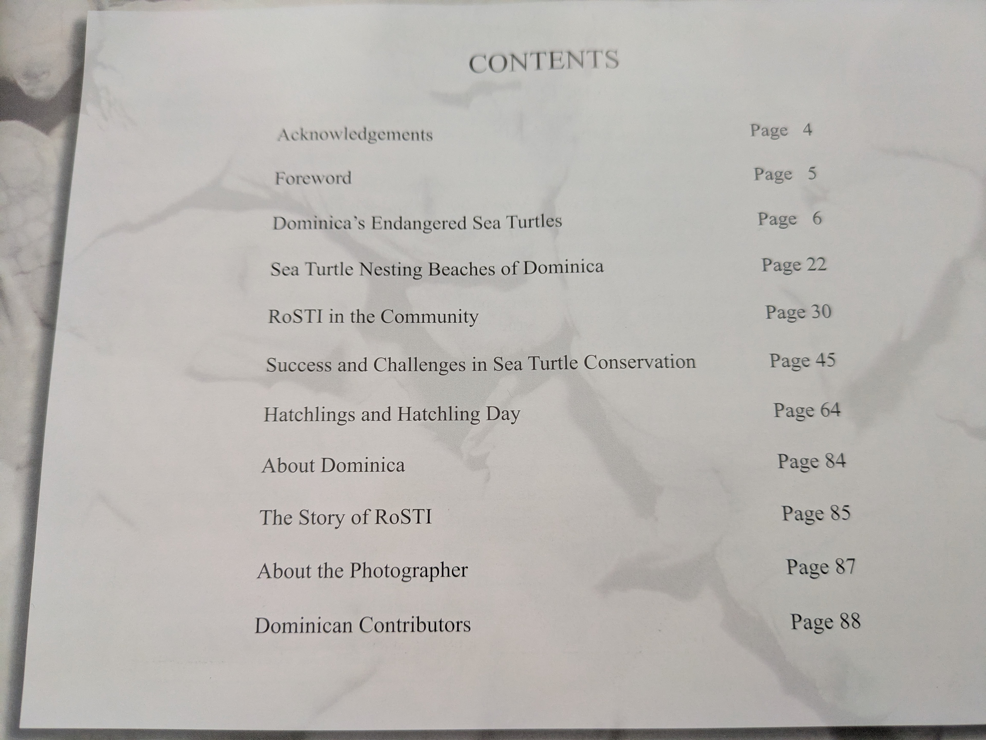 Table of Contents — RoSTI book