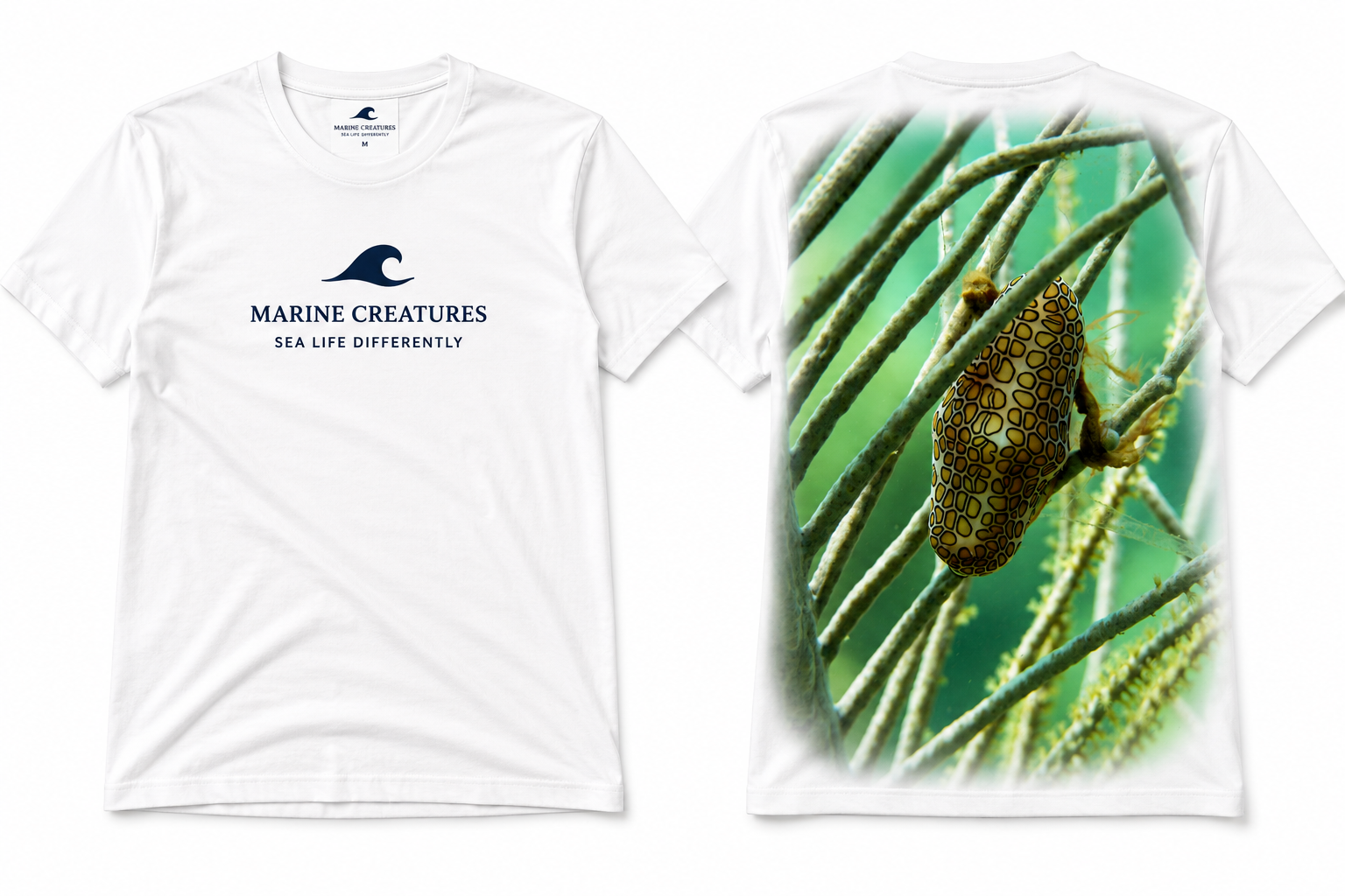 Marine Creatures Fingerprint Cytoma Snail Species T-Shirt